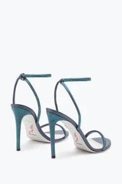 Icone|Sandali^Rene Caovilla Sandalo Ellabrita Azzurro Con Cristalli 105 Blu