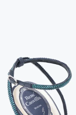 Icone|Sandali^Rene Caovilla Sandalo Ellabrita Azzurro Con Cristalli 105 Blu