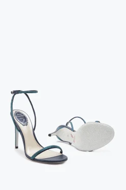 Icone|Sandali^Rene Caovilla Sandalo Ellabrita Azzurro Con Cristalli 105 Blu