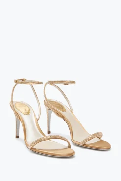 Per Le Damigelle|Icone^Rene Caovilla Sandalo Ellabrita Con Cristalli 80 Beige