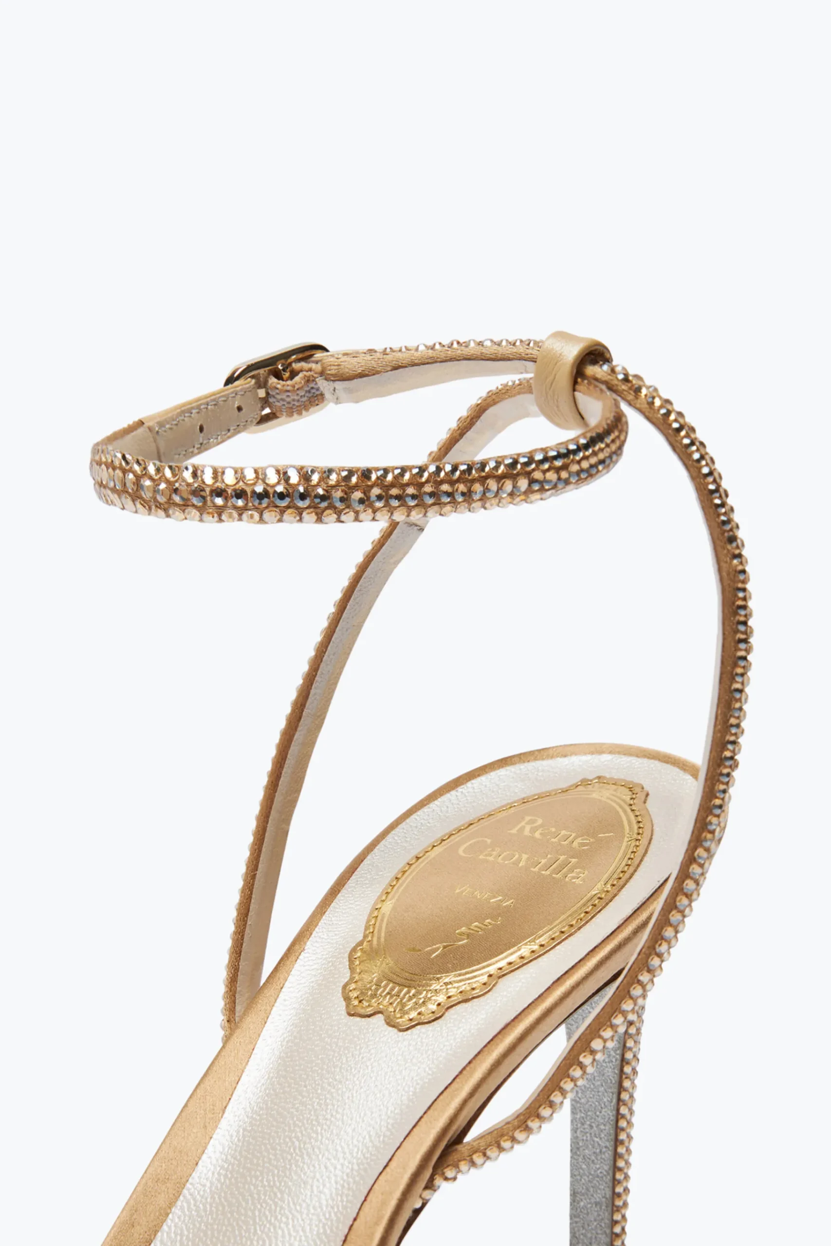 Per Le Damigelle|Icone^Rene Caovilla Sandalo Ellabrita Con Cristalli 80 Beige
