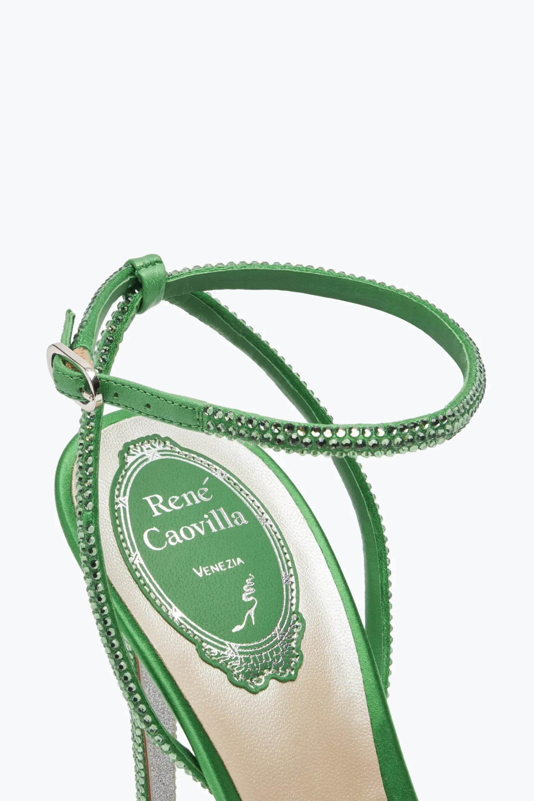 Icone|Sandali^Rene Caovilla Sandalo Ellabrita Con Cristalli 105 Verde