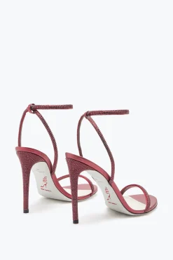 Icone|Sandali^Rene Caovilla Sandalo Ellabrita Vinaccia Con Cristalli 105 Rosso