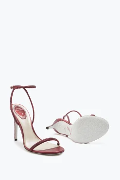 Icone|Sandali^Rene Caovilla Sandalo Ellabrita Vinaccia Con Cristalli 105 Rosso