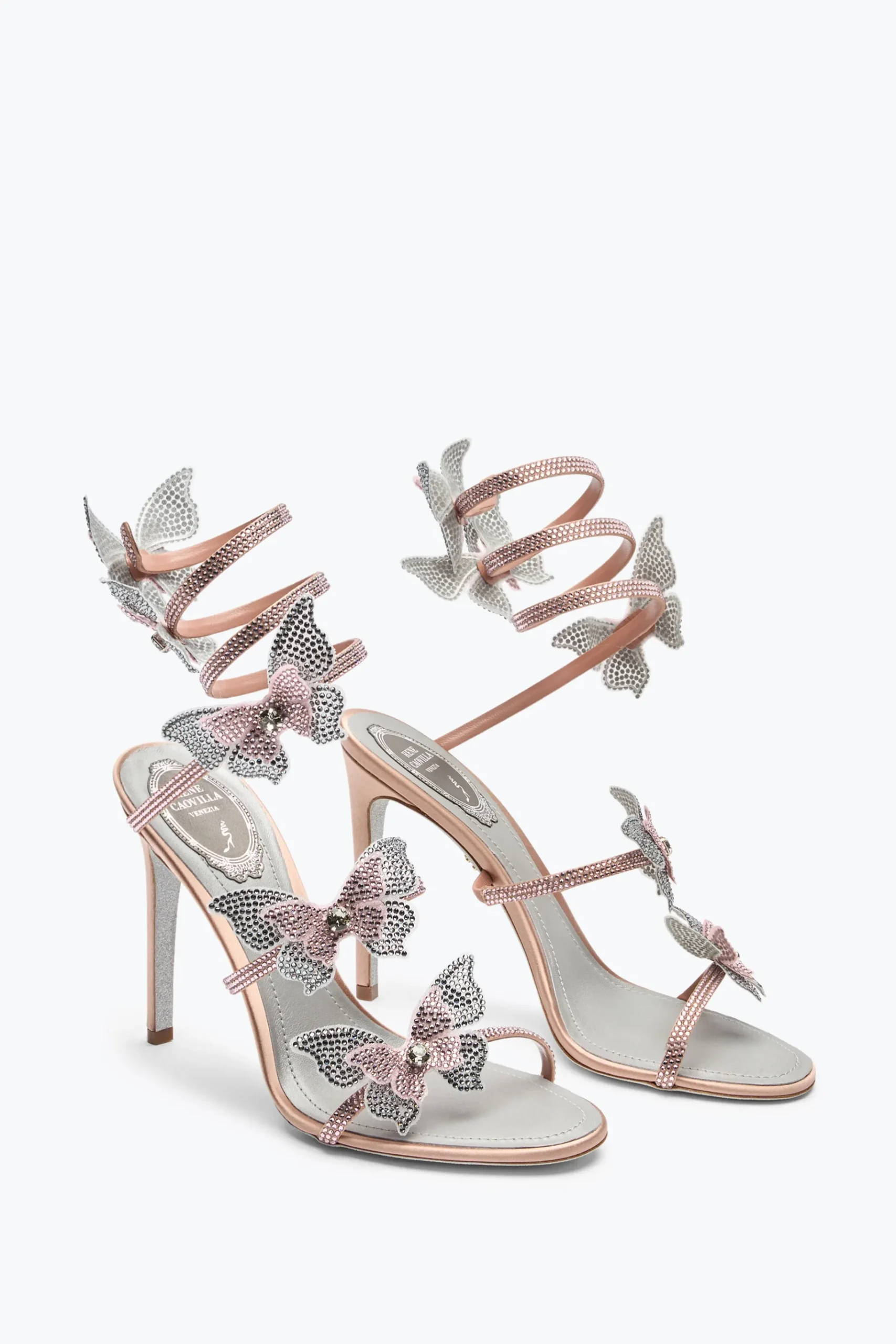 Per Le Invitate|Sandali^Rene Caovilla SANDALO FAIRY E ARGENTO 105 Rosa