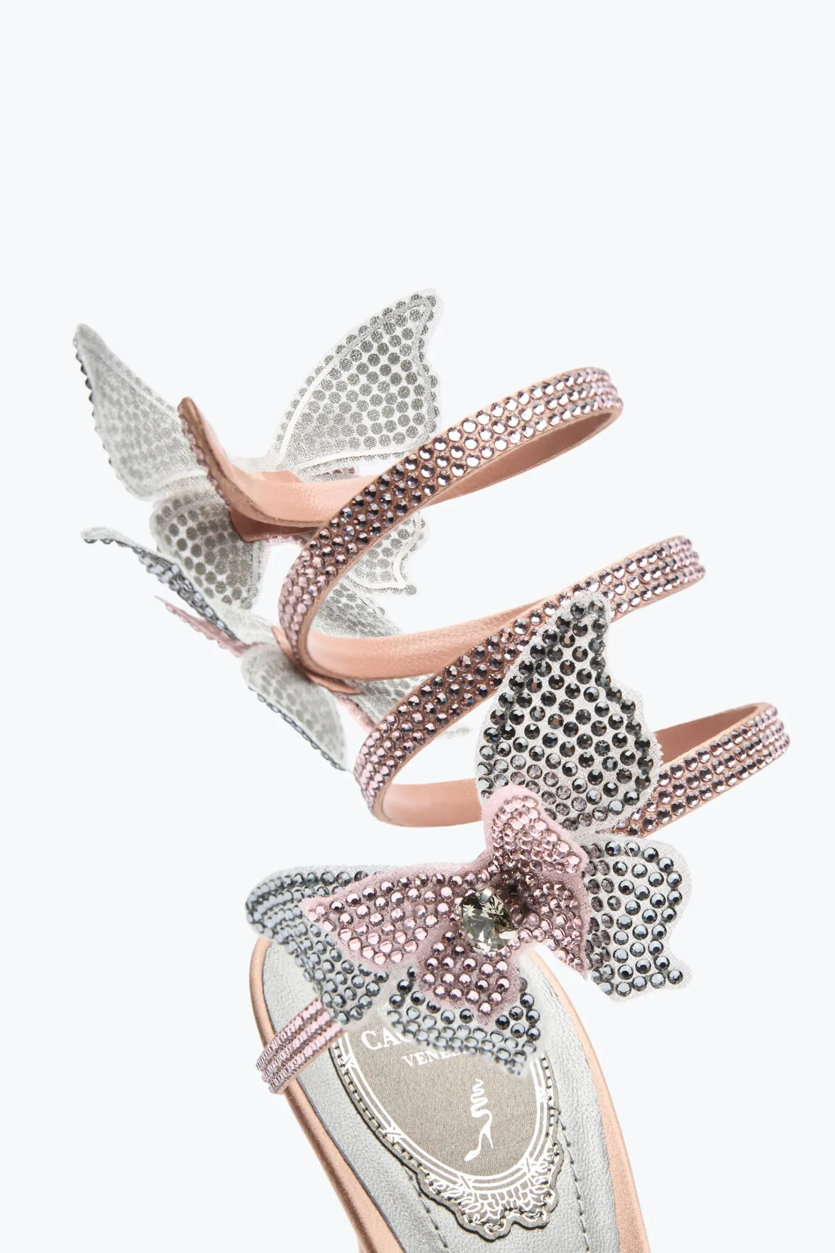Per Le Invitate|Sandali^Rene Caovilla SANDALO FAIRY E ARGENTO 105 Rosa
