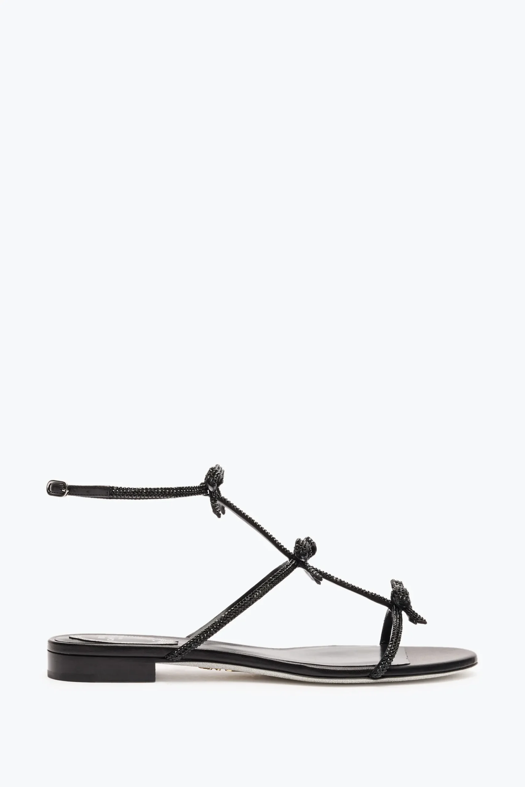Flat^Rene Caovilla SANDALO FLAT CATERINA 10 Nero
