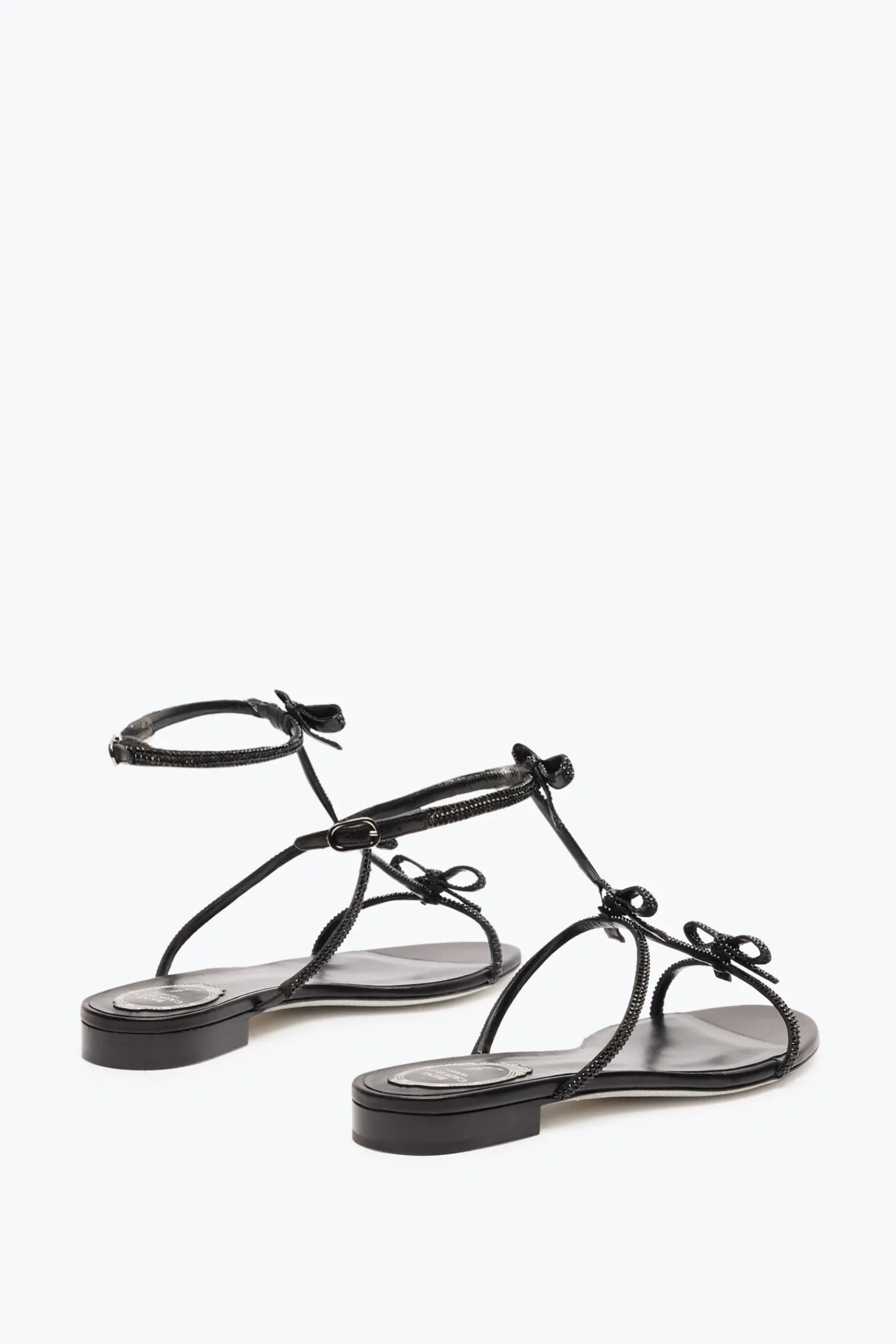 Flat^Rene Caovilla SANDALO FLAT CATERINA 10 Nero