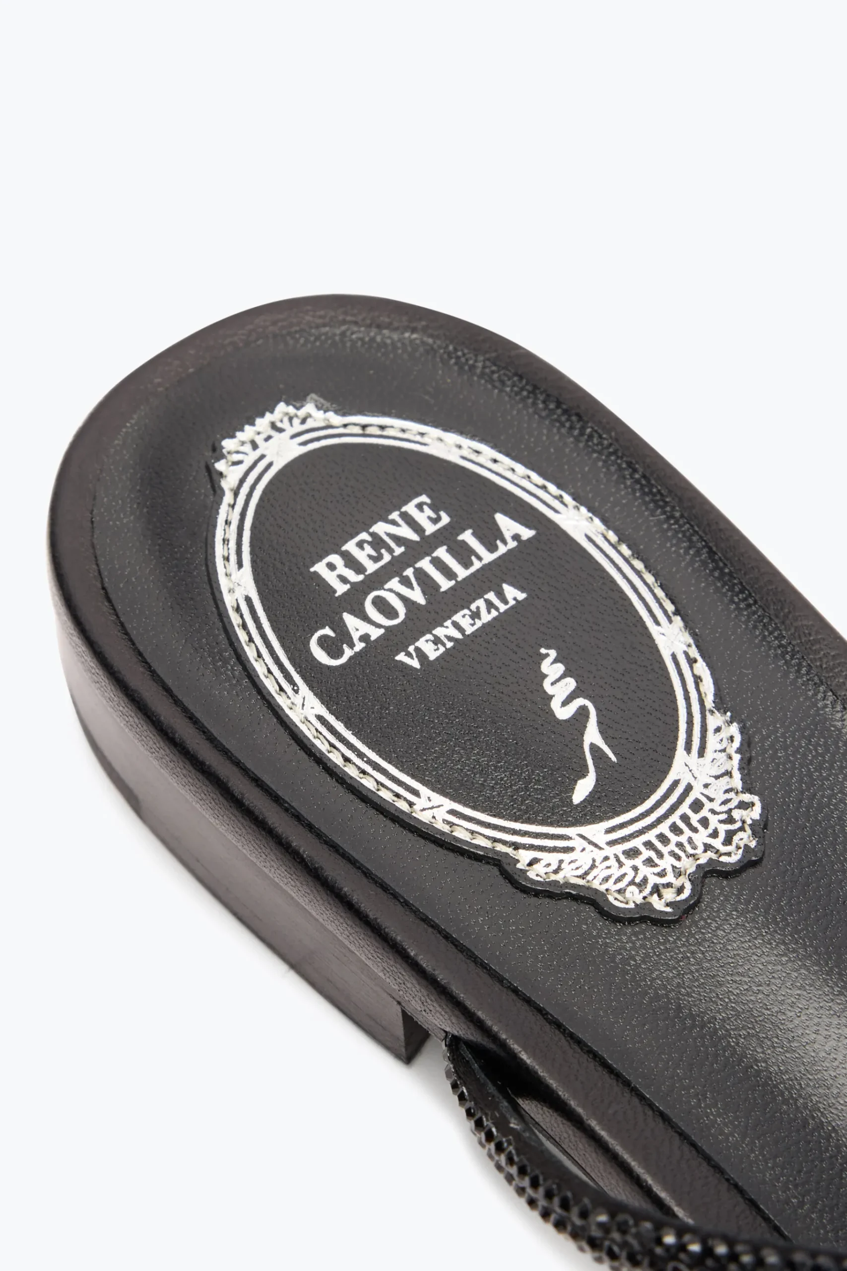 Flat^Rene Caovilla SANDALO FLAT CATERINA 10 Nero