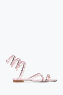 Flat^Rene Caovilla Sandalo Flat Chandelier Barbie 10 Rosa