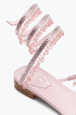 Flat^Rene Caovilla Sandalo Flat Chandelier Barbie 10 Rosa