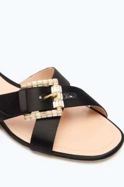 Mule^Rene Caovilla SANDALO FLAT MARTHA 10 Nero
