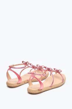 Flat^Rene Caovilla SANDALO FLATFORM CATERINA CONFETTO 10 Rosa