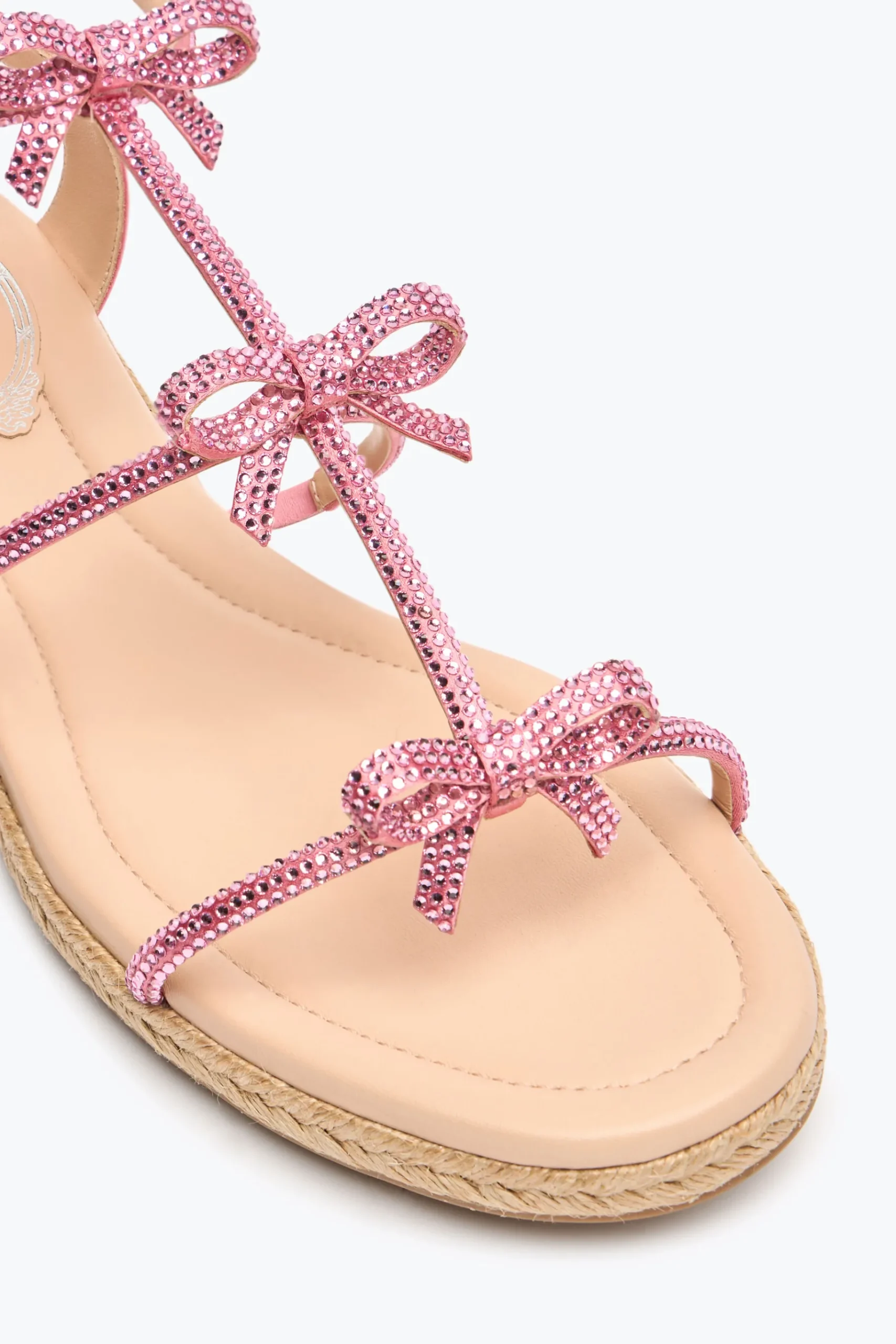 Flat^Rene Caovilla SANDALO FLATFORM CATERINA CONFETTO 10 Rosa