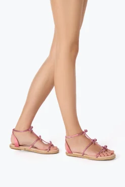 Flat^Rene Caovilla SANDALO FLATFORM CATERINA CONFETTO 10 Rosa