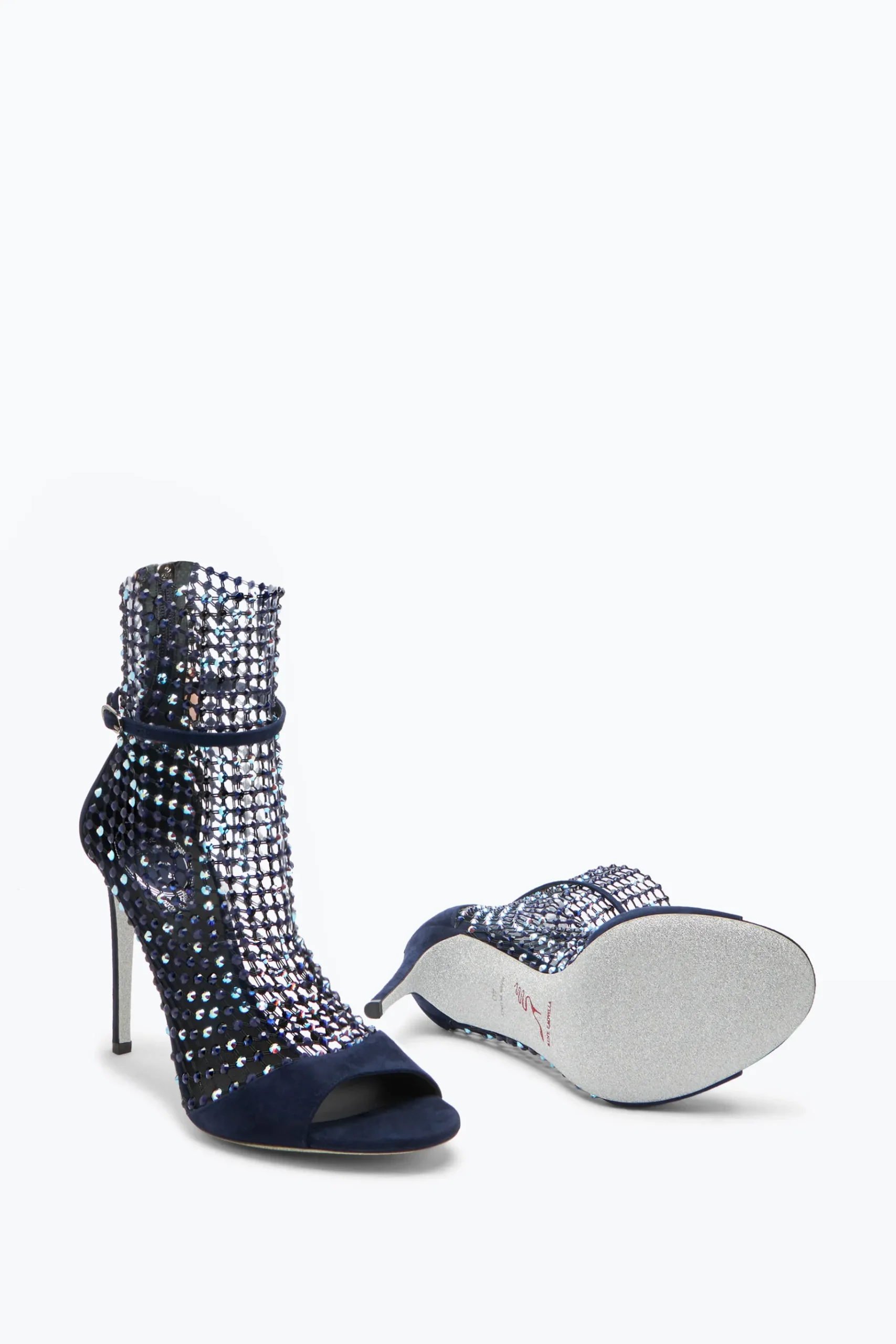 Icone|Sandali^Rene Caovilla Sandalo Galaxia Scuro Con Cristalli 105 Blu