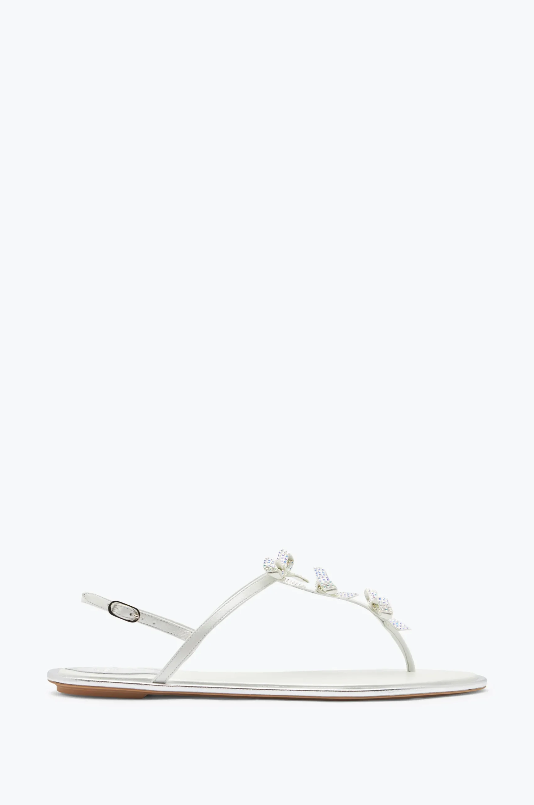 Collezione Sposa|Flat^Rene Caovilla Sandalo Infradito Caterina 10 Bianco