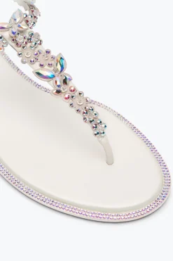 Per Le Invitate|Collezione Sposa^Rene Caovilla SANDALO INFRADITO EDEN 10 Avorio