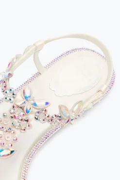 Per Le Invitate|Collezione Sposa^Rene Caovilla SANDALO INFRADITO EDEN 10 Avorio