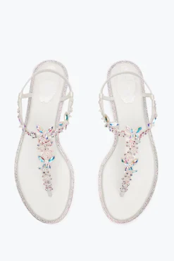 Per Le Invitate|Collezione Sposa^Rene Caovilla SANDALO INFRADITO EDEN 10 Avorio