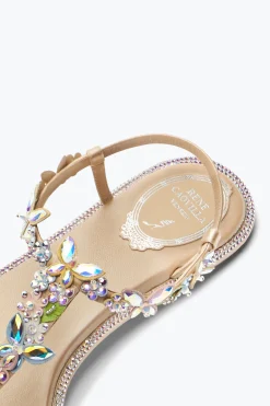 Per Le Invitate|Flat^Rene Caovilla Sandalo Infradito Eden 10 Nude