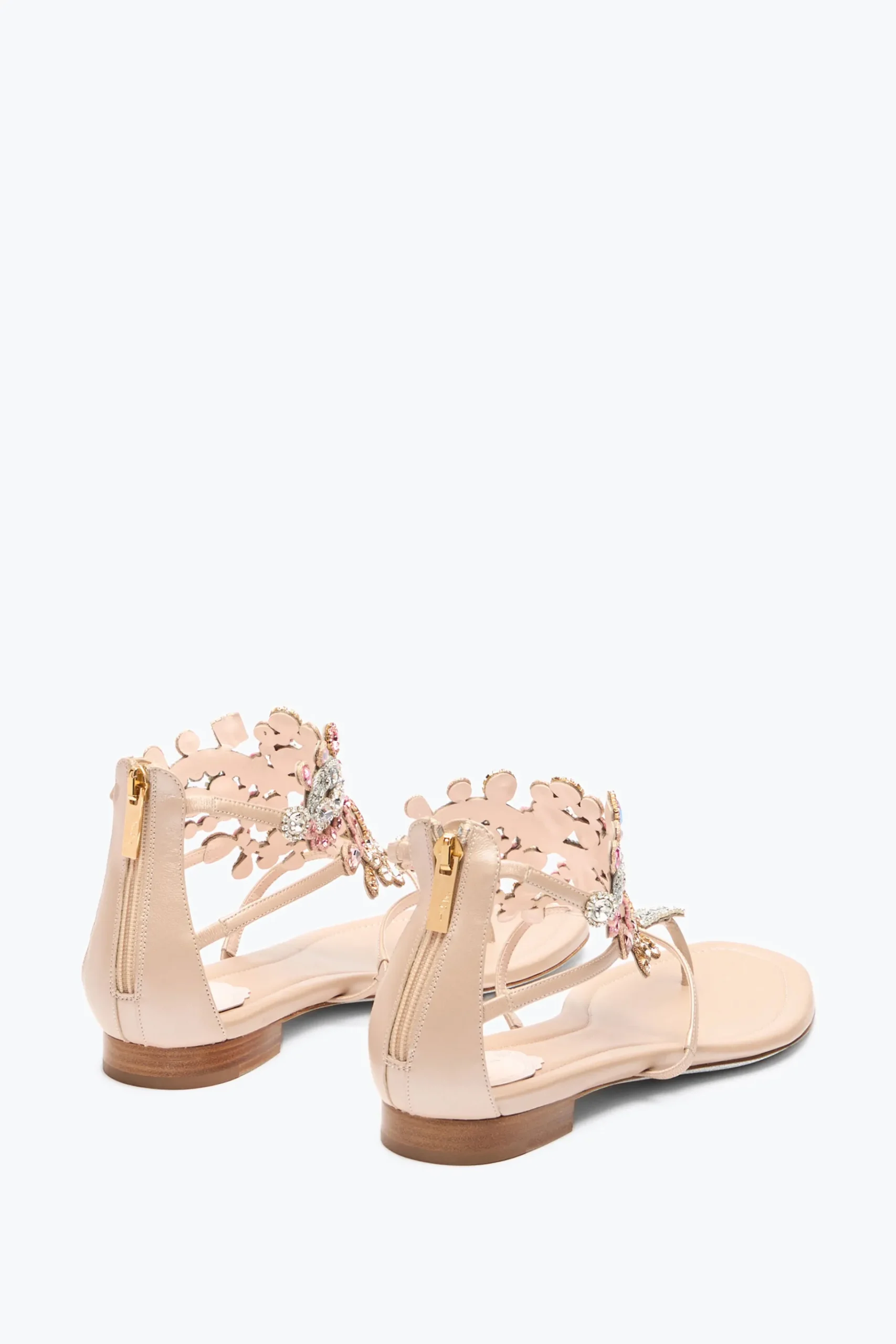 Flat^Rene Caovilla SANDALO INFRADITO VENEZIANA 10 Nude