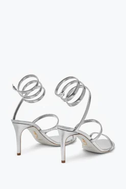 Icone|Sandali^Rene Caovilla Sandalo Juniper Metal 80 Argento
