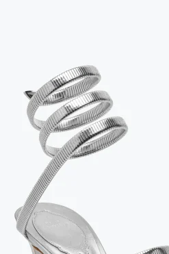 Icone|Sandali^Rene Caovilla Sandalo Juniper Metal 80 Argento