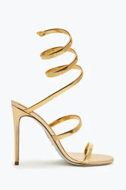 Icone|Sandali^Rene Caovilla Sandalo Juniper Metal 105 Oro