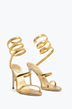 Icone|Sandali^Rene Caovilla Sandalo Juniper Metal 105 Oro