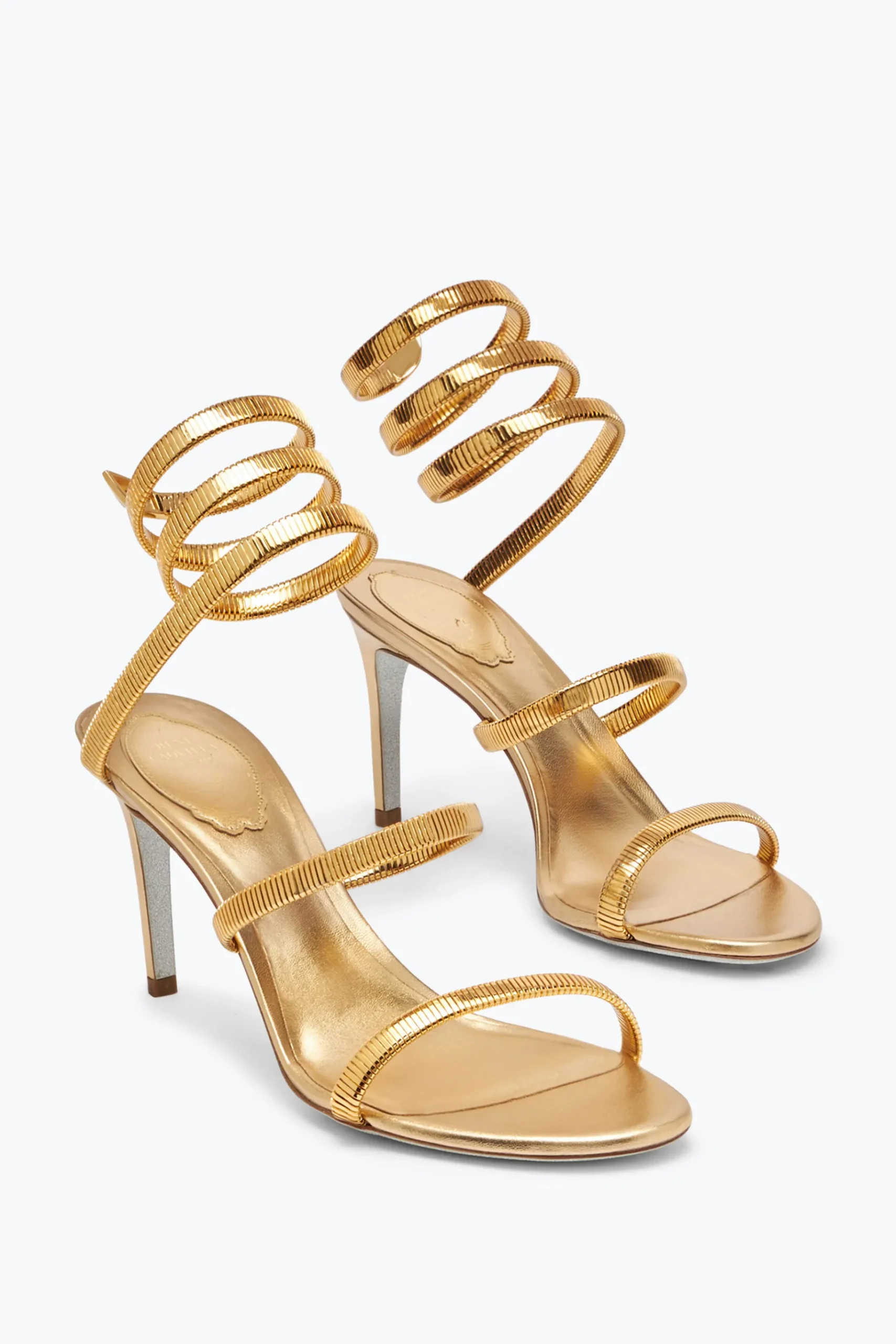 Icone|Sandali^Rene Caovilla Sandalo Juniper Metal 80 Oro