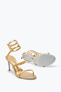 Icone|Sandali^Rene Caovilla Sandalo Juniper Metal 80 Oro