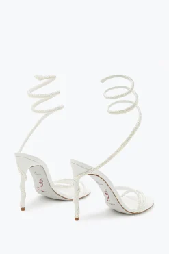 Collezione Sposa|Icone^Rene Caovilla Sandalo Margot con Cristalli 105 Bianco