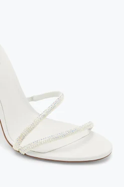 Collezione Sposa|Icone^Rene Caovilla Sandalo Margot con Cristalli 105 Bianco