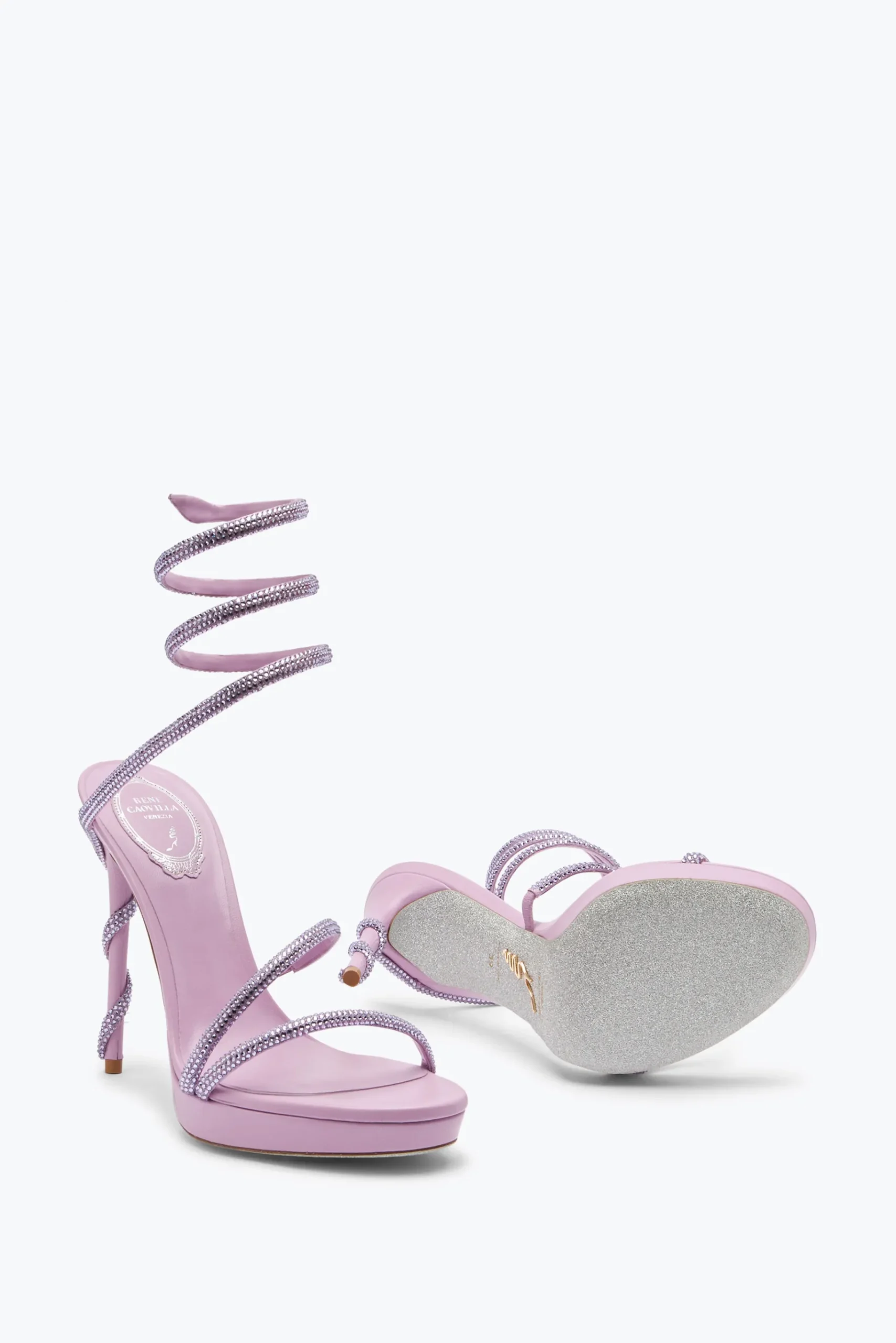 Platform^Rene Caovilla Sandalo Margot Con Plateau 120 Malva