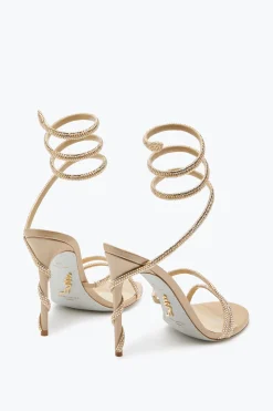 Icone|Sandali^Rene Caovilla Sandalo Margot Con Cristalli 105 Oro