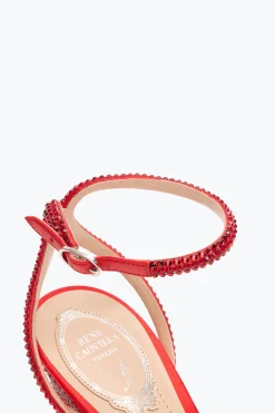 Sandali^Rene Caovilla SANDALO NICOLE 80 Rosso