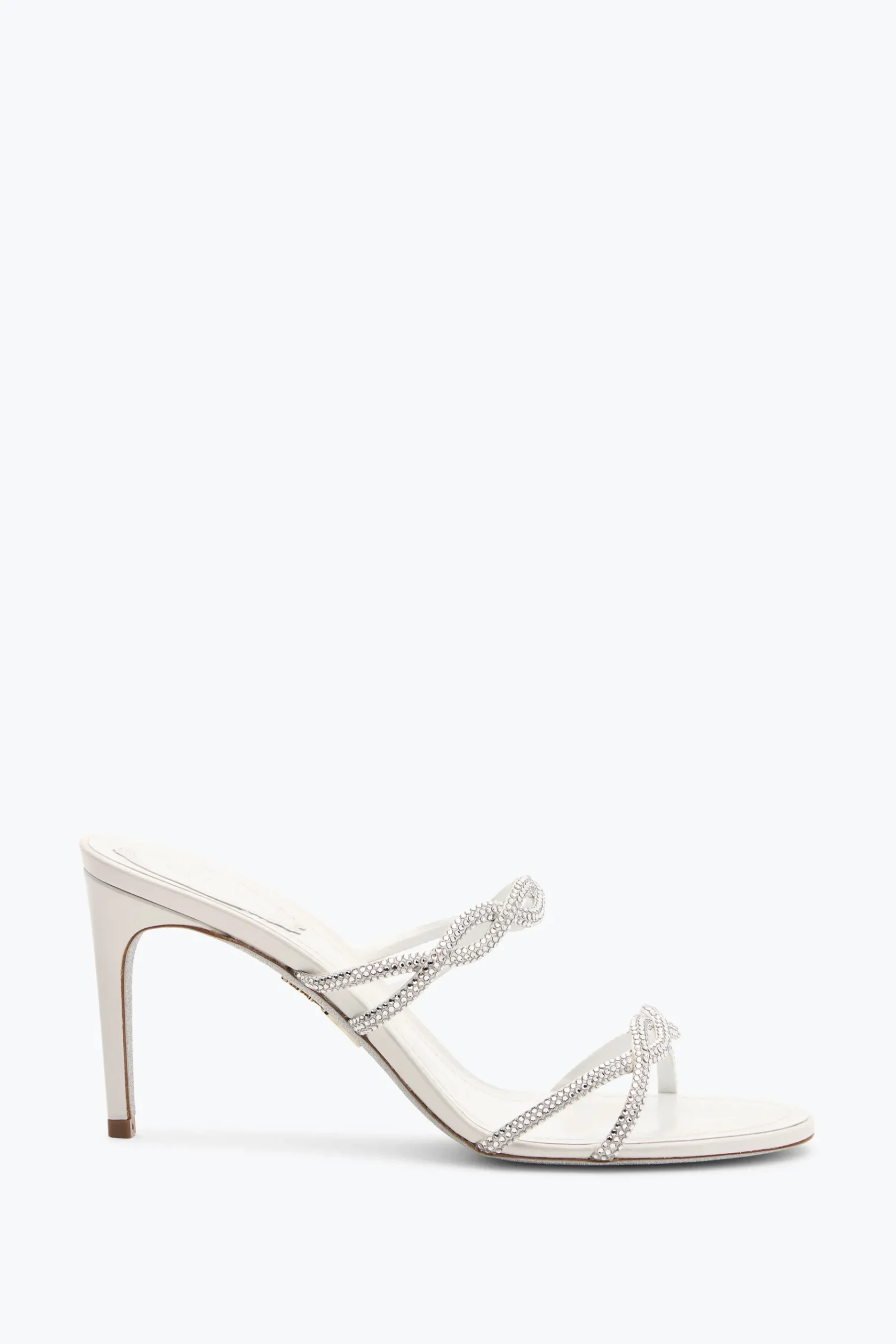 Mule|Collezione Sposa^Rene Caovilla SANDALO SLIDER BRAID AVORIO 80 Bianco