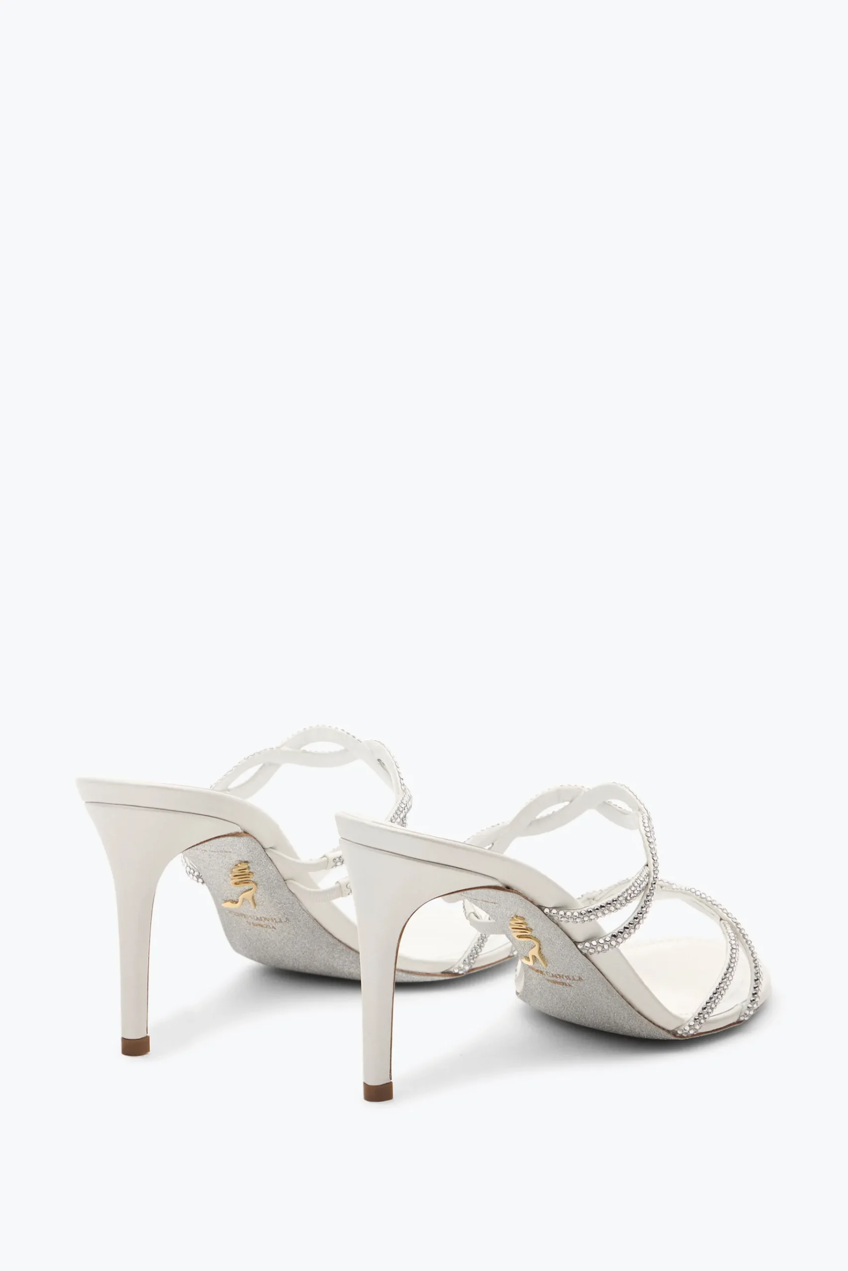 Mule|Collezione Sposa^Rene Caovilla SANDALO SLIDER BRAID AVORIO 80 Bianco