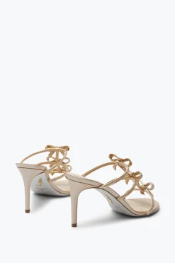 Per Le Damigelle|Mule^Rene Caovilla Sandalo Slider Caterina 80 Champagne