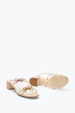 Mule^Rene Caovilla Sandalo Slider Caterina Con Cristalli 40 Rosa Pesca