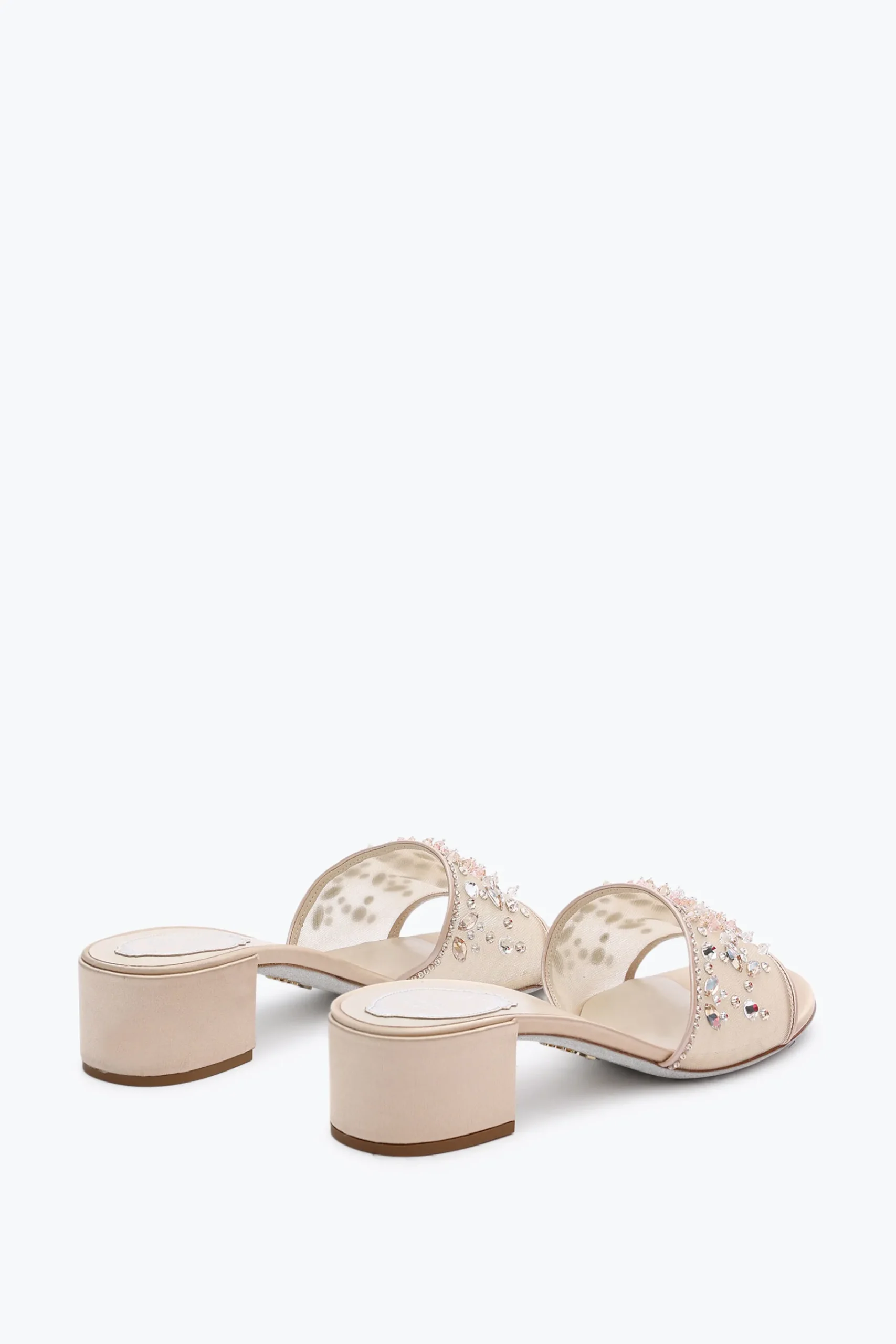 Per Le Invitate|Per Le Damigelle^Rene Caovilla Sandalo Slider Cinderella 40 Nude