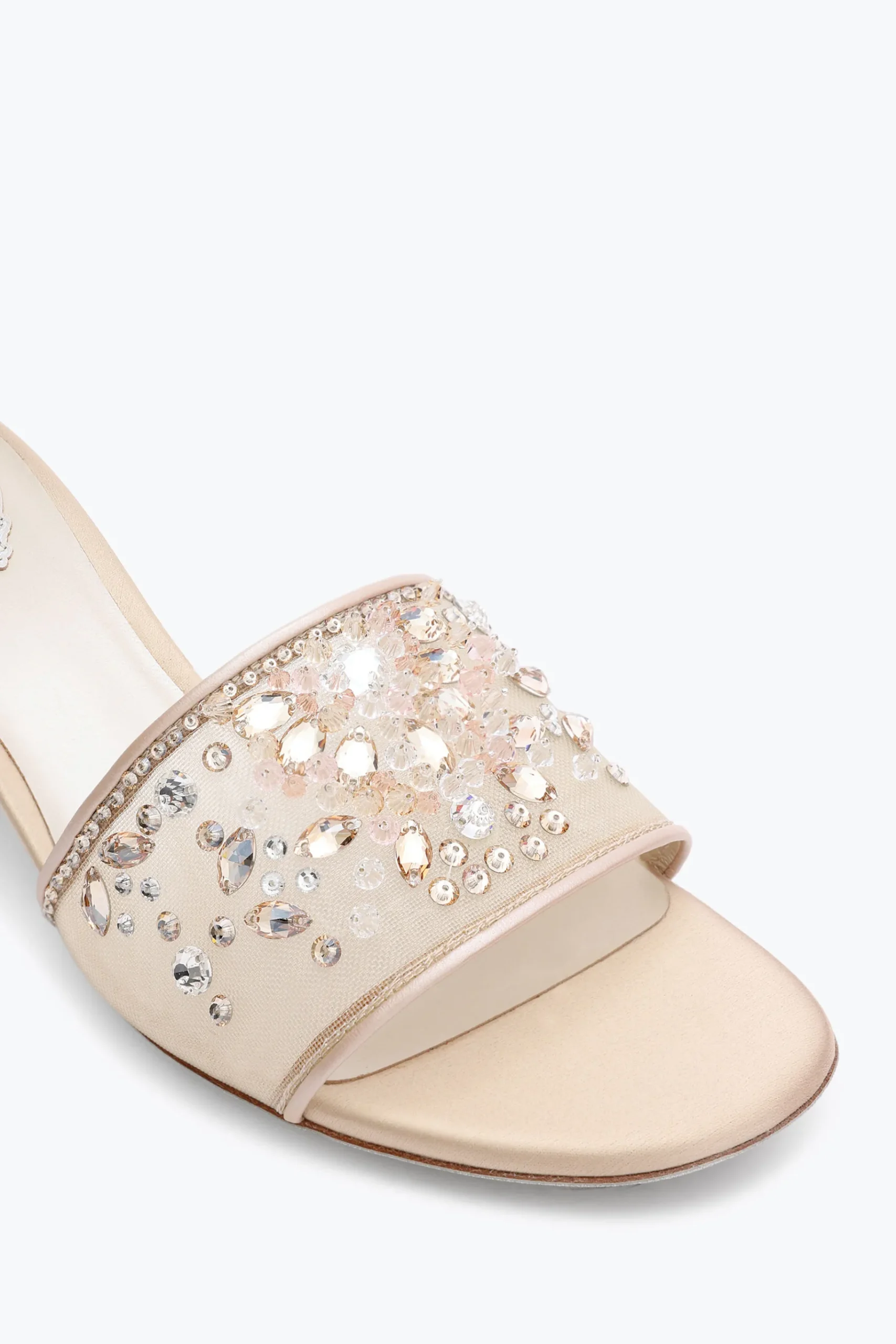 Per Le Invitate|Per Le Damigelle^Rene Caovilla Sandalo Slider Cinderella 40 Nude