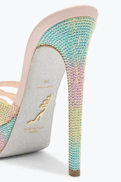 Mule|Platform^Rene Caovilla SANDALO SLIDER CON PLATEAU DANIA MULTICOLOR 130 Multicolore