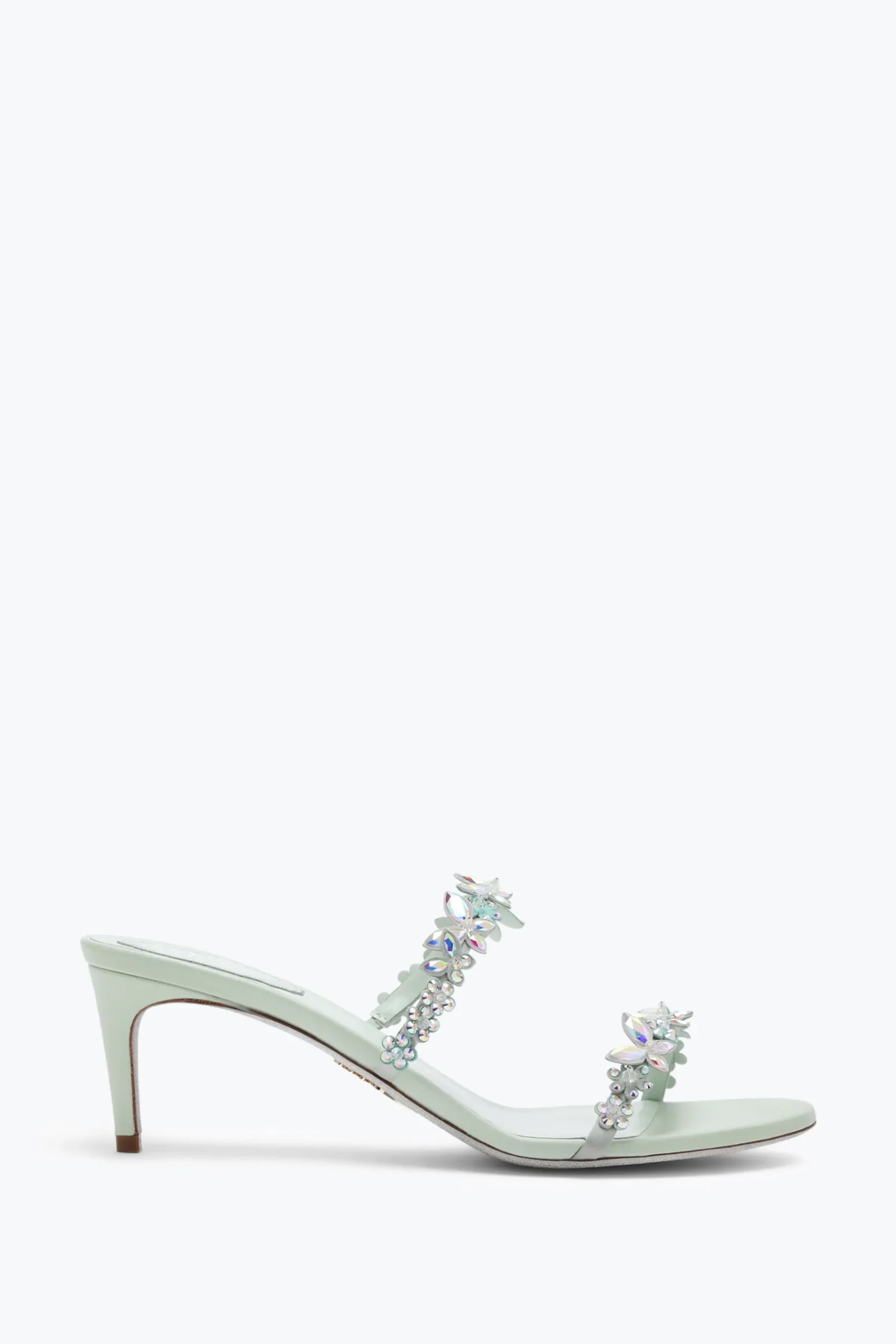 Per Le Invitate|Mule^Rene Caovilla Sandalo Slider Eden Verde 60 Menta