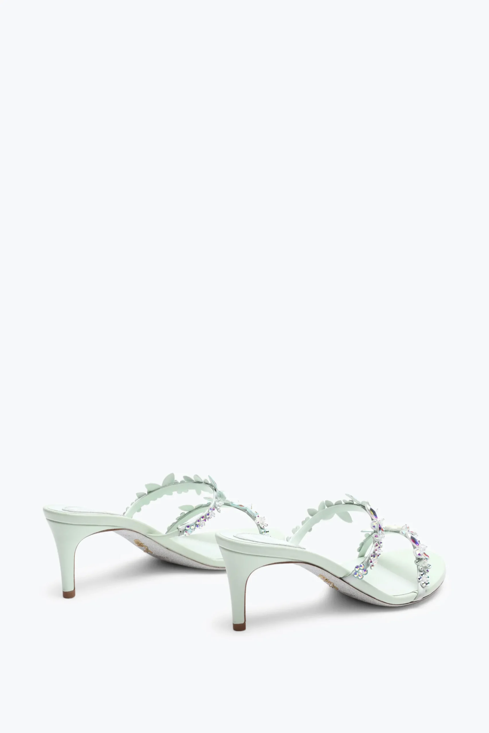 Per Le Invitate|Mule^Rene Caovilla Sandalo Slider Eden Verde 60 Menta