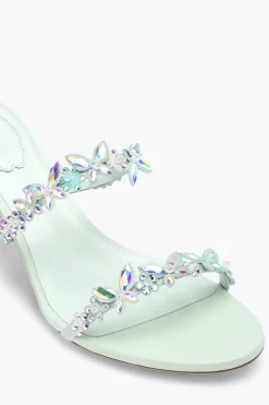 Per Le Invitate|Mule^Rene Caovilla Sandalo Slider Eden Verde 60 Menta