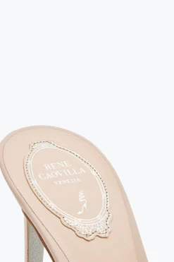 Mule^Rene Caovilla Sandalo Slider Roxanne 80 Nude