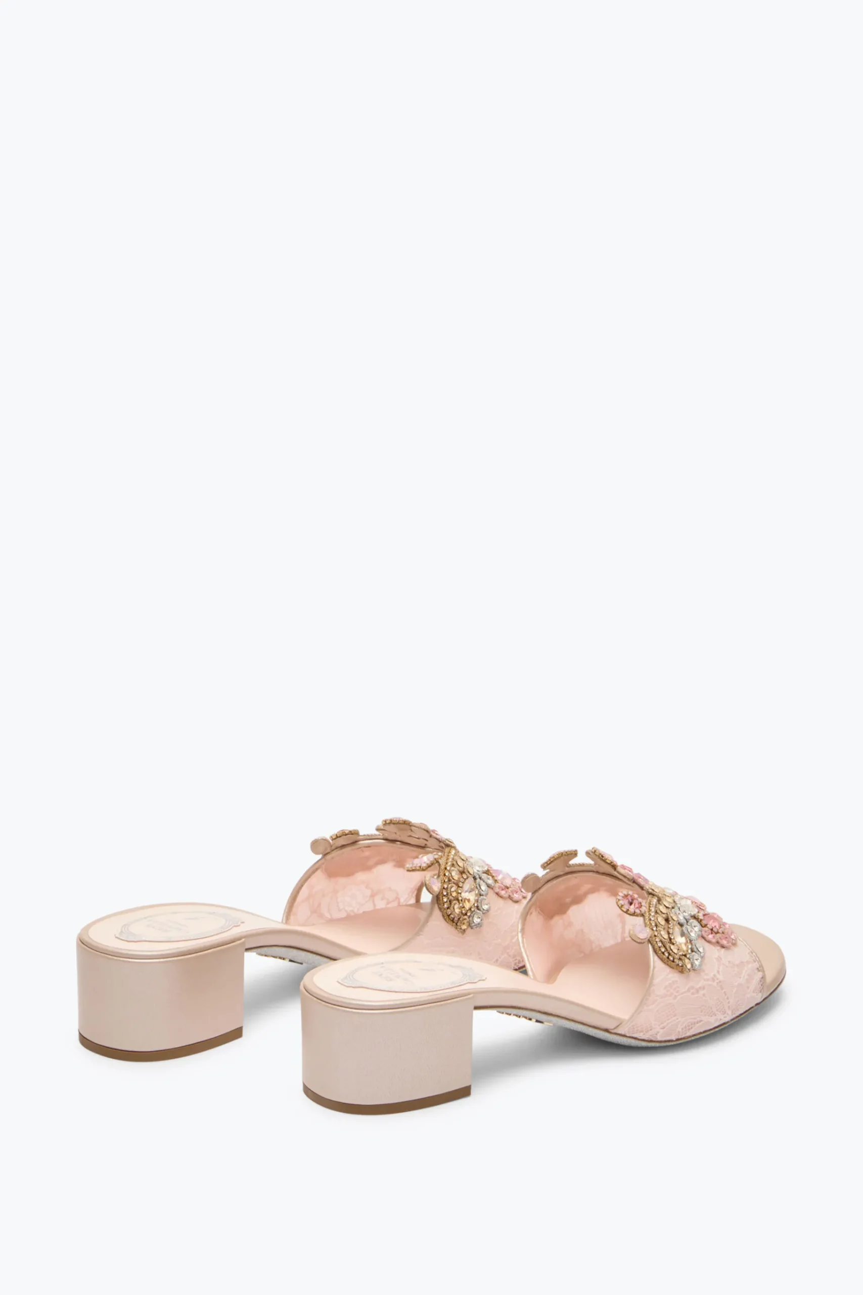 Mule^Rene Caovilla SANDALO SLIDER VENEZIANA 40 Rosa Cipria