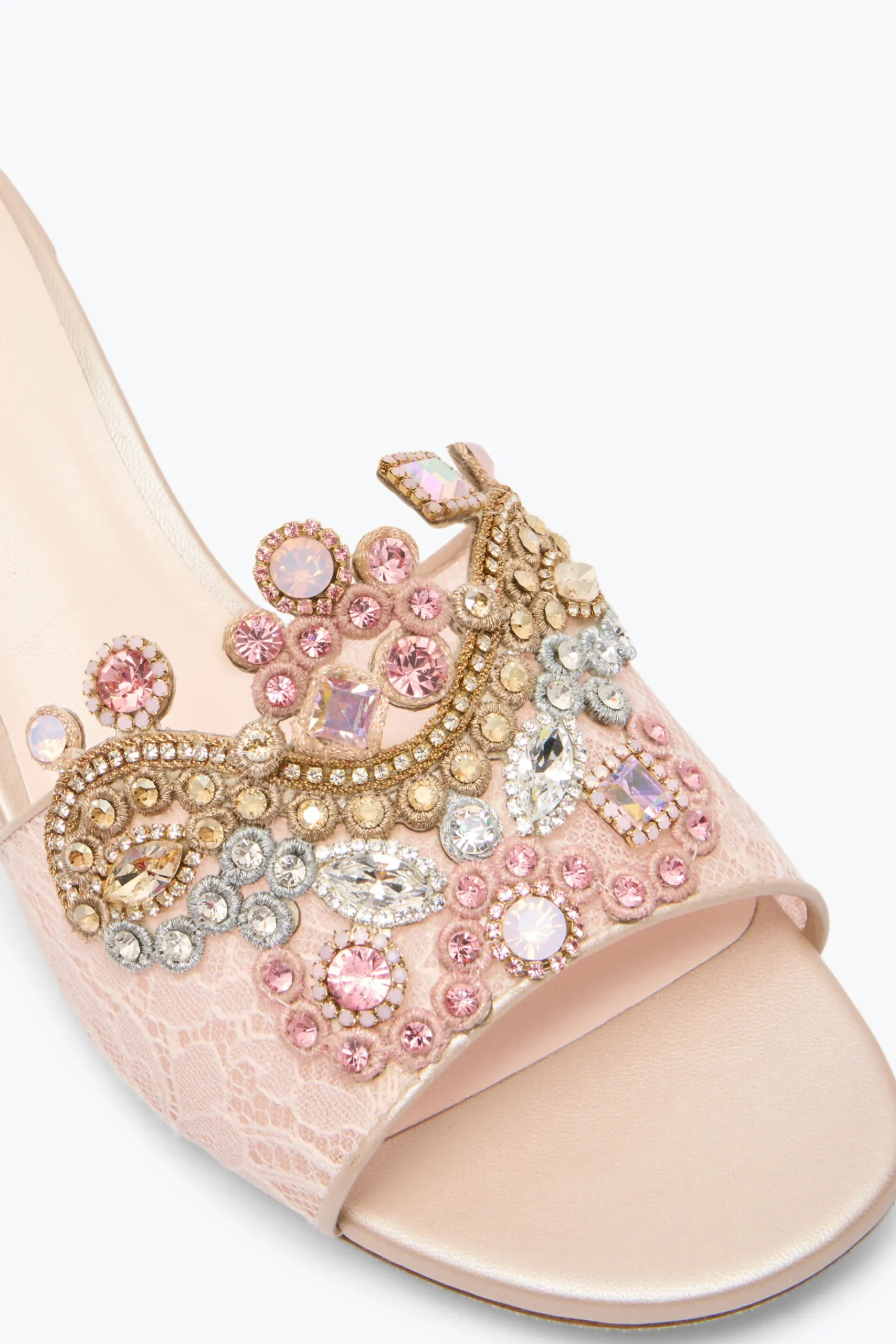 Mule^Rene Caovilla SANDALO SLIDER VENEZIANA 40 Rosa Cipria